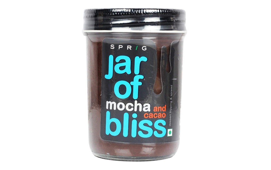 Sprig Jar of Mocha and Cocoa Bliss (Dessert Topping & Spread)   Jar  290 grams